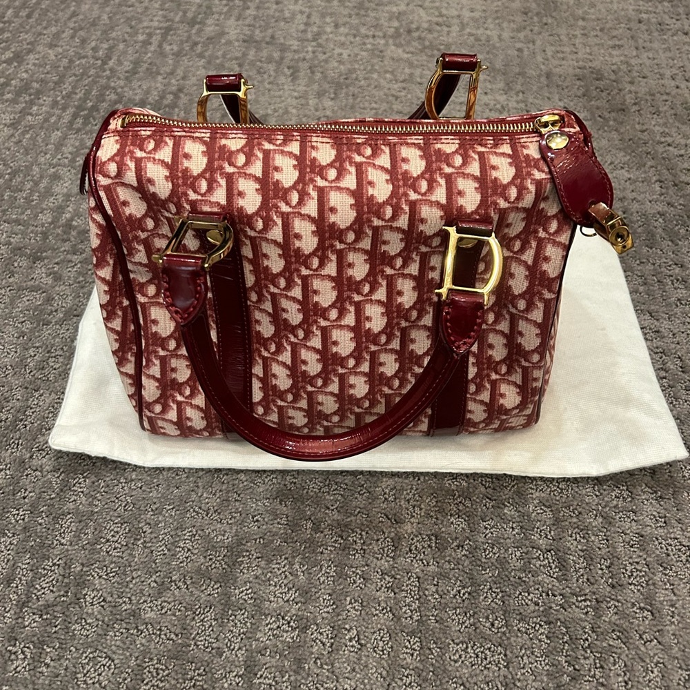 Excellent condition Dior Oblique Trotter Boston Bag Small